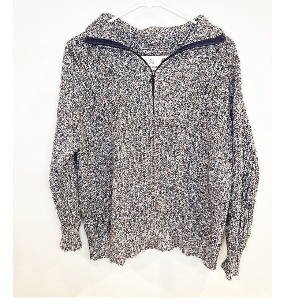 Aerie offline knit quarter zip pullover